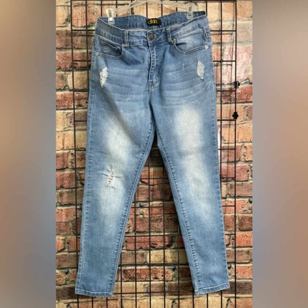 Dkin embroidered skinny jeans women’s size 10